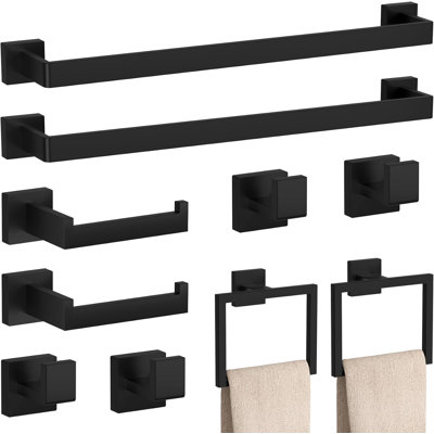 Hoomic 10 - Piece Bathroom Hardware Set | Wayfair